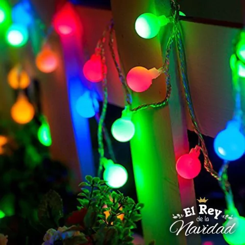 Guirnalda Luces Led Bolita Multicolor MINI KERMESSE 5mts
