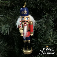 Cascanueces Colgante 12,5cm - El Rey de la Navidad