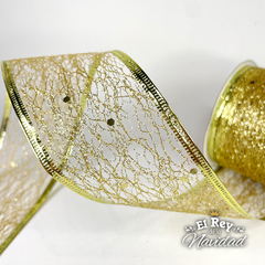 Cinta Decorativa Dorada 5cm x 2mt