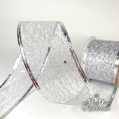 Cinta Decorativa Plateada 5cm x 2mt