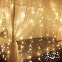 Cortina de Luces Led Blanco Cálido 2 x 1,20mt - comprar online