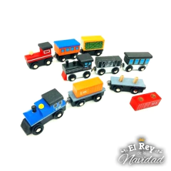 Imagen de Trencito de madera con vagones imantados