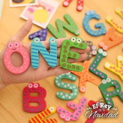 Abecedario Madera Letras Imantadas Pack x 26u. - tienda online