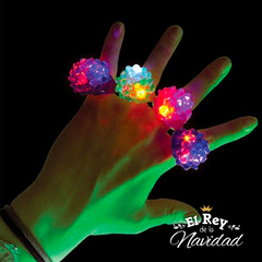 Pack x 12 Anillos Luminosos Silicona Transparentes