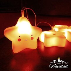 Guirnalda Estrellitas Felices Led Calidas