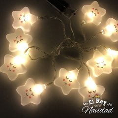 Guirnalda Estrellitas Felices Led Calidas - tienda online