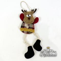 Colgante Reno Soft ojos locos 26cm