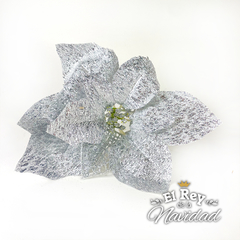 Flor Estrella Federal Plata 20cm