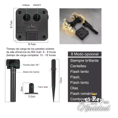 Guirnalda Solar Flor del Cerezo Apta Exterior - tienda online