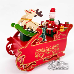 Cajita Musical Germana Trineo con Papa Noel - comprar online