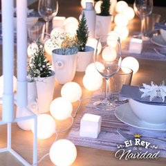 Guirnalda tipo KERMESSE Led Blanco Calido 3mts / 30 luces 30 pelotitas a PILAS - comprar online