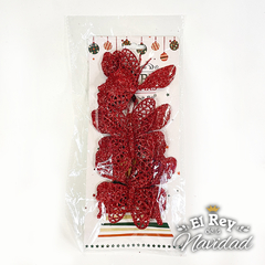 Set x 3 Mariposas Glitter Rojas con clip en internet
