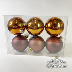 Set x 6 Globos color Bronce 6cm