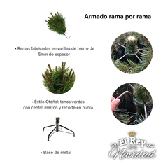 Arbol de Navidad Nebraska 1,50mts LINEA PLATINUM - comprar online