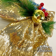 Moño Premium Oro 25 x 30cm - comprar online