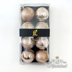Estuche de Lujo 8 Globos de 10cm Rose Gold - comprar online