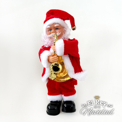 Papa Noel con Saxo con Musica y Movimiento