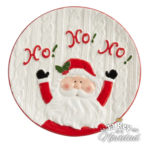 Plato Navideño Papá Noel 25cm