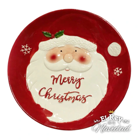 Plato Navideño Papá Noel 26cm