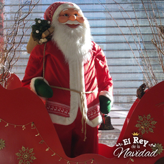 Papa Noel lujo 1,80mts tamaño real en internet