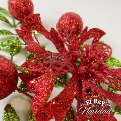 Pick Flor y Frutos Glitter Roja 32cm en internet