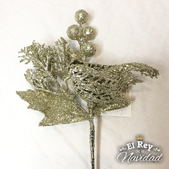 Pick Pajarito Glitter Oro - comprar online