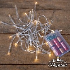 Guirnalda de Luces Cálidas 50 leds 5mts a PILA