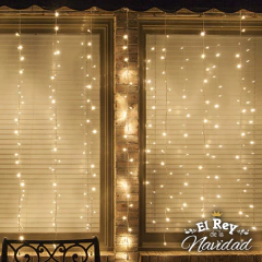 Imagen de Cortina de Luces Led Blanco Cálido 2 x 1,20mt