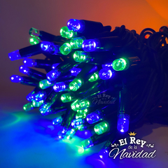 Guirnalda Profesional Apta Exterior LED PLATINUM Multicolor 10mts prolongable CABLE VERDE. en internet
