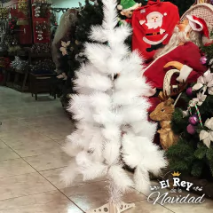 Arbolito Navideño Plumerito Blanco 1,20mt - comprar online