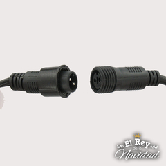 Imagen de Guirnalda Profesional Apta Exterior LED PLATINUM Multicolor 10mts prolongable CABLE VERDE.