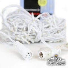Imagen de Guirnalda Profesional Apta Exterior LED PLATINUM 10mts prolongables Blanco Calido CABLE BLANCO.
