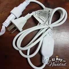 Guirnalda Profesional Apta Exterior LED PLATINUM 10mts prolongables Blanco Calido CABLE BLANCO. - El Rey de la Navidad