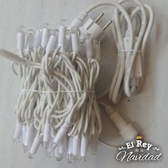 Guirnalda Profesional Apta Exterior LED PLATINUM 10mts prolongables Blanco Calido CABLE BLANCO. - comprar online