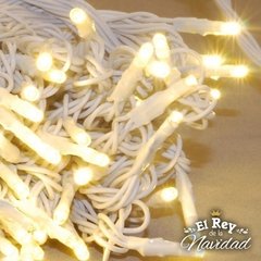 Guirnalda Profesional Apta Exterior LED PLATINUM 10mts prolongables Blanco Calido CABLE BLANCO. en internet