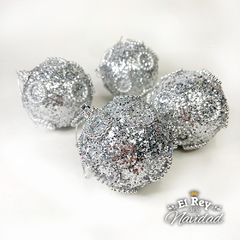 Set x 4 Globos Premium Plata 6cm
