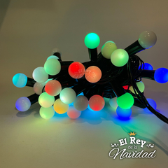 Guirnalda Apta Exterior LED PREMIUM 7,5mts prolongables Bolitas RGB genera 16 colores. - comprar online