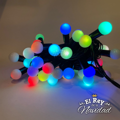 Guirnalda Apta Exterior LED PREMIUM 7,5mts prolongables Bolitas RGB genera 16 colores. en internet