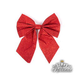 Moño Glitter Rojo 20 x 23cm