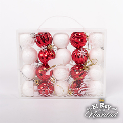 Set x 20 Globos Candy Blancos y Rojos 4cm