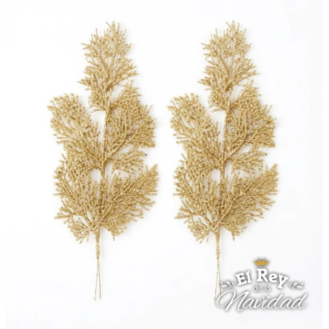 Set x 2 Ramas Glitter Oro