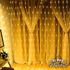 Red de Luces Led Blanco Calido 1,50mt x 1.50mt - tienda online