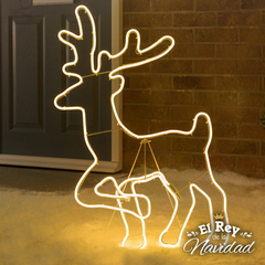 Reno Luminoso NEON LED Blanco Calido Apto Exterior