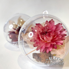 Set x 6 Globos transparentes con Flores Secas Rosas N6 en internet