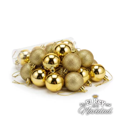 Set x 24 Globos Dorados 6cm en internet