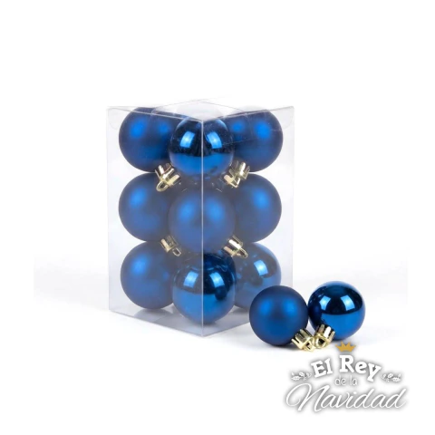 Set x 12 Globos Azul 3cm