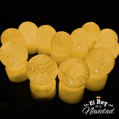Velitas Calidas con Globo de Hilo / Caja x 12 - comprar online