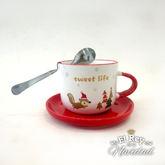 Imagen de Taza con Platito y Cucharita