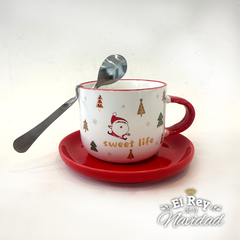 Taza con Platito y Cucharita