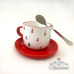 Taza con Platito y Cucharita - comprar online